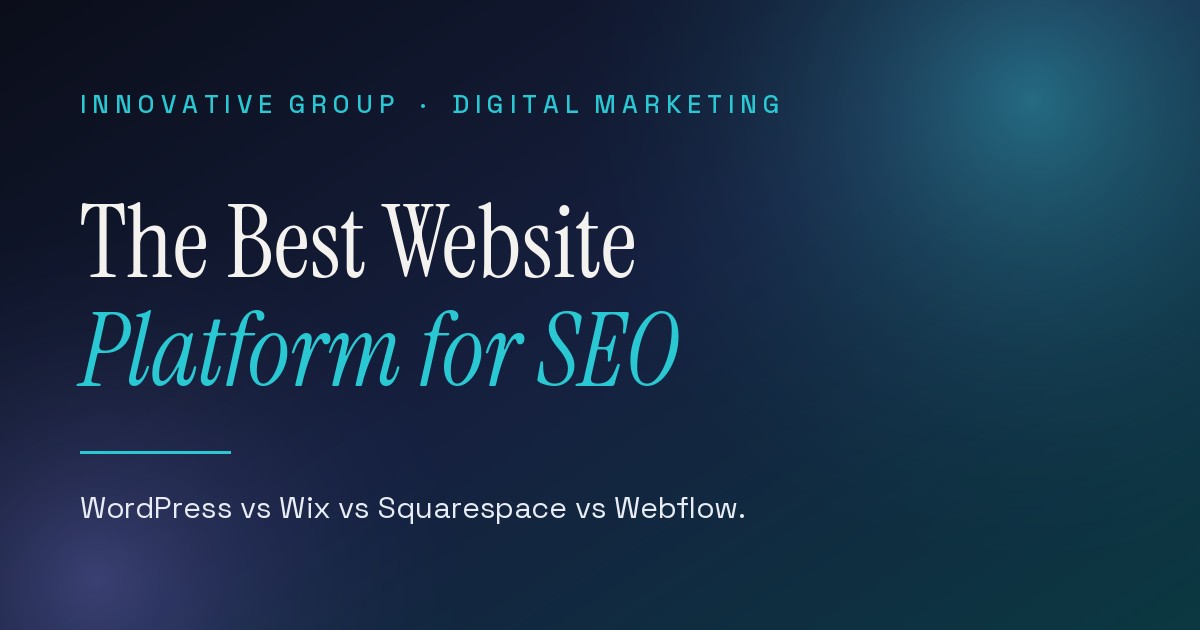 WordPress vs Wix vs Squarespace vs Webflow: The Best for SEO in 2026 (and the Option That Beats All Four)