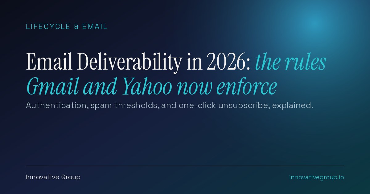 Email deliverability in 2026: the sender rules Gmail and Yahoo now enforce