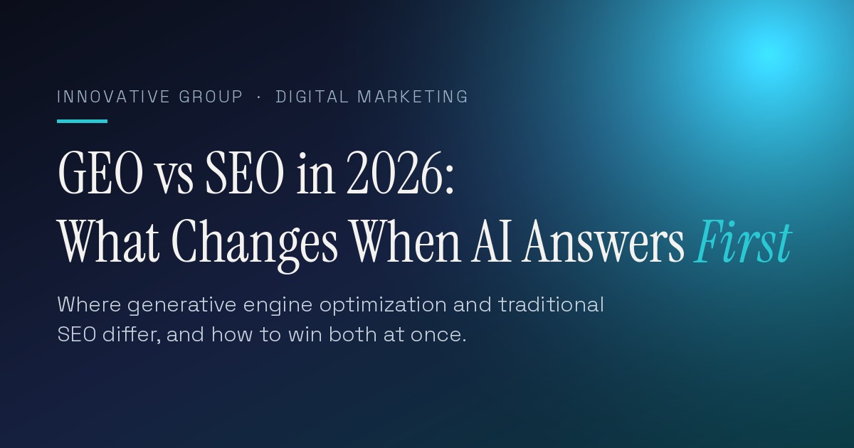 GEO vs SEO in 2026: what changes when AI answers first