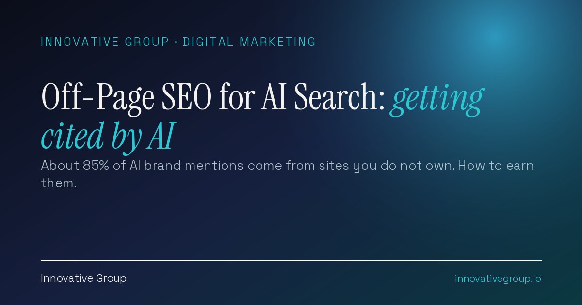 Off-page SEO for AI search: earning the third-party citations that get a brand into ChatGPT, Gemini, and Perplexity answers