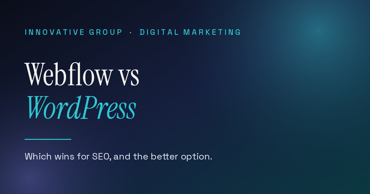 Webflow vs WordPress in 2026: Which Wins for SEO, and the Better Option