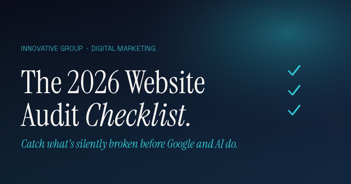 The 2026 website audit checklist